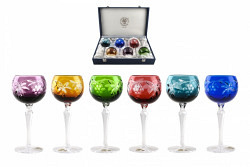 Lead Crystal Set Roman Grapes